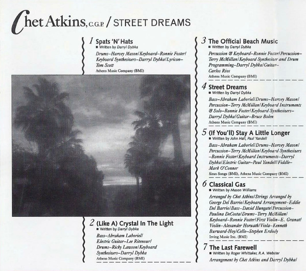 Chet Atkins - Street Dreams (CD, Album) (Near Mint (NM or M-)) - Image 4