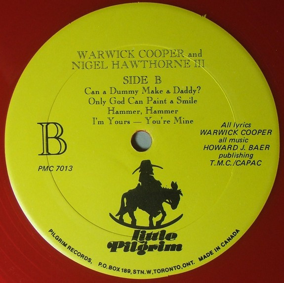 Warwick Cooper And Nigel Hawthorne III - Warwick Cooper And Nigel Hawthorne III (LP, Album, Red) (Mint (M)) - Image 4