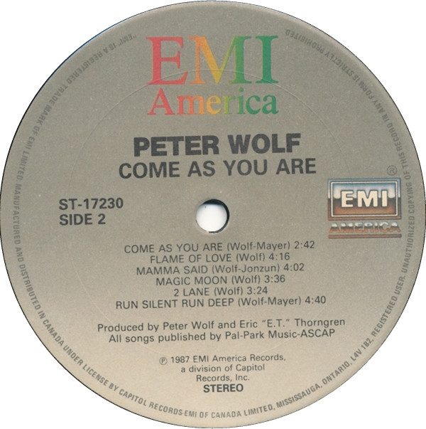 Peter Wolf - Come As You Are (LP, Album) (Mint (M)) - Image 4