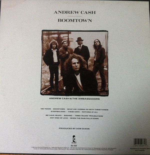 Andrew Cash - Boomtown (LP, Album) (Mint (M)) - Image 2