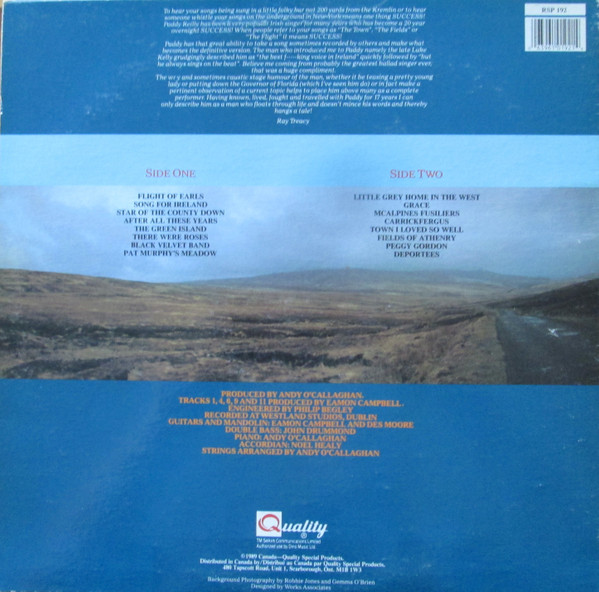 Paddy Reilly - Songs Of Ireland (LP) (Mint (M)) - Image 2