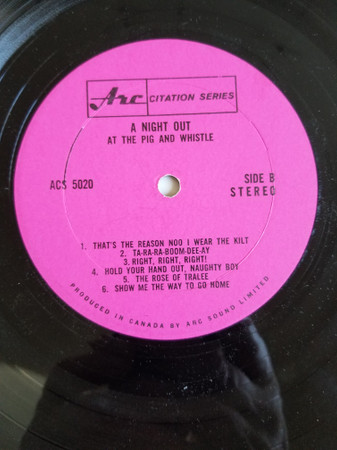Various - A Night Out At The Pig And Whistle (LP, Album) (Mint (M)) - Image 4