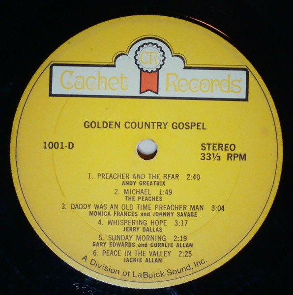 Various - Golden Country Gospel (2xLP, Comp) (Mint (M)) - Image 3