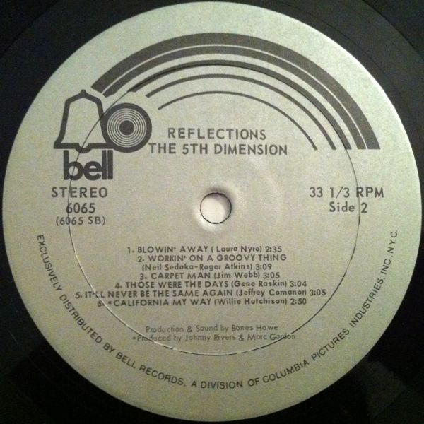 The Fifth Dimension - Reflections (LP, Comp) (Mint (M)) - Image 4