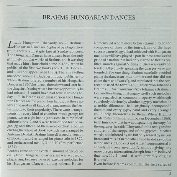 Johannes Brahms - Alfons & Aloys Kontarsky - Ungarische Tänze No. 1-21 (CD, Album, RM) (Mint (M)) - Image 4