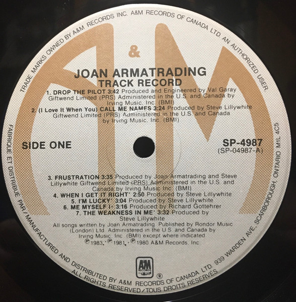 Joan Armatrading - Track Record (LP, Comp) (Mint (M)) - Image 3