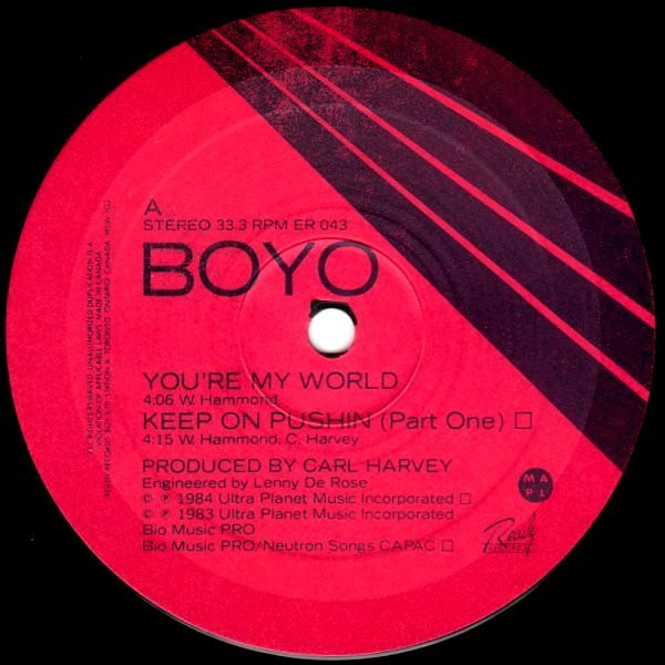 Boyo - Keep On Pushin (12", MiniAlbum) (Mint (M)) - Image 3