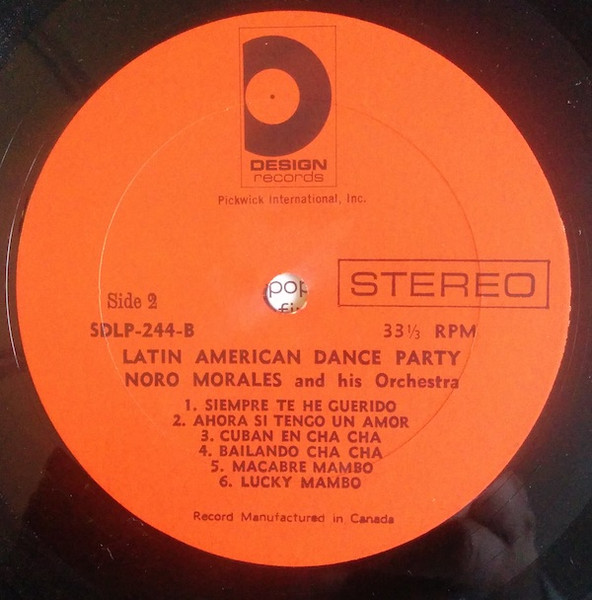 Noro Morales & His Orchestra - Latin American Dance Party (LP, Album) (Mint (M)) - Image 4
