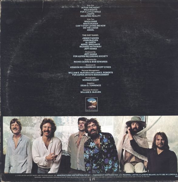 The Dirt Band - Wild Nights (LP, Album) (Mint (M)) - Image 2
