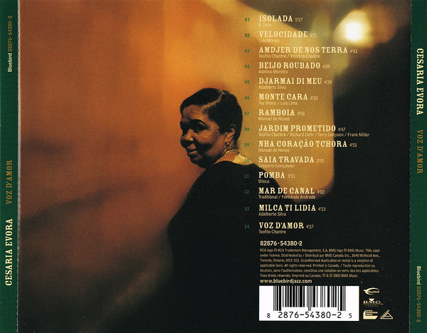 Cesaria Evora - Voz D'Amor (CD, Album) (Near Mint (NM or M-)) - Image 2