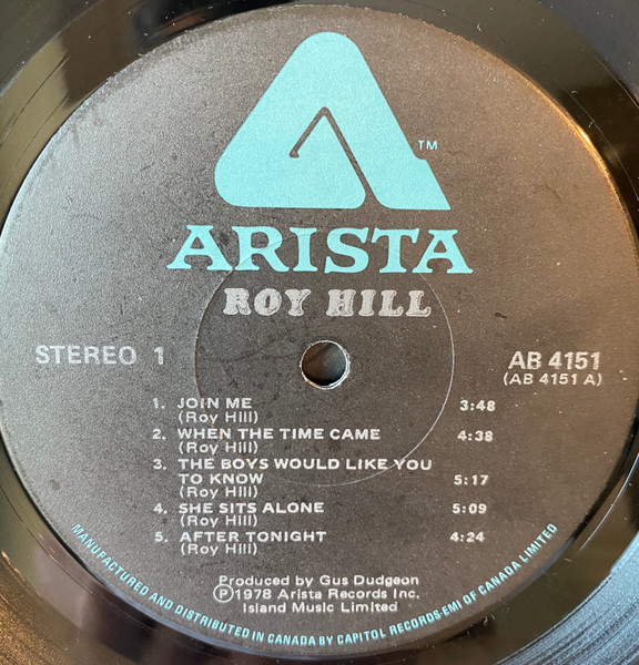 Roy Hill - Roy Hill (LP, Album) (Mint (M)) - Image 3
