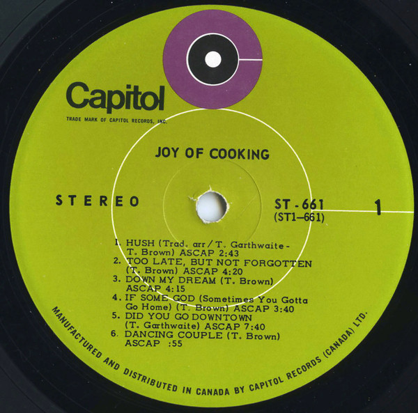 Joy Of Cooking - Joy Of Cooking (LP, Album) (Mint (M)) - Image 3