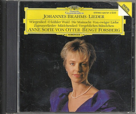 Johannes Brahms - Anne Sofie Von Otter • Bengt Forsberg - Lieder (CD) (Near Mint (NM or M-)) - Image 3