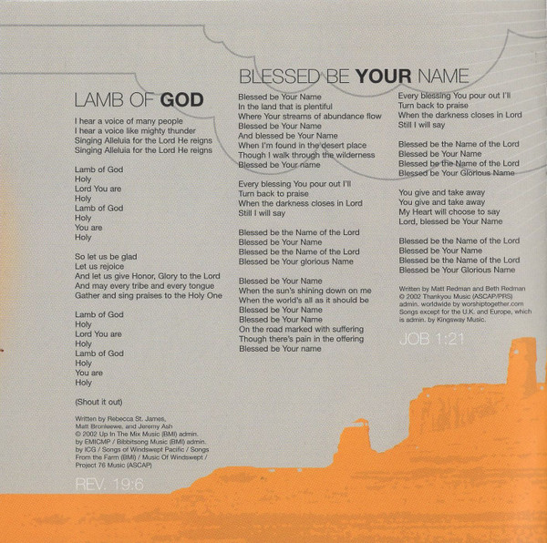 Rebecca St. James - Live Worship: Blessed Be Your Name (CD, Album) (Mint (M)) - Image 2