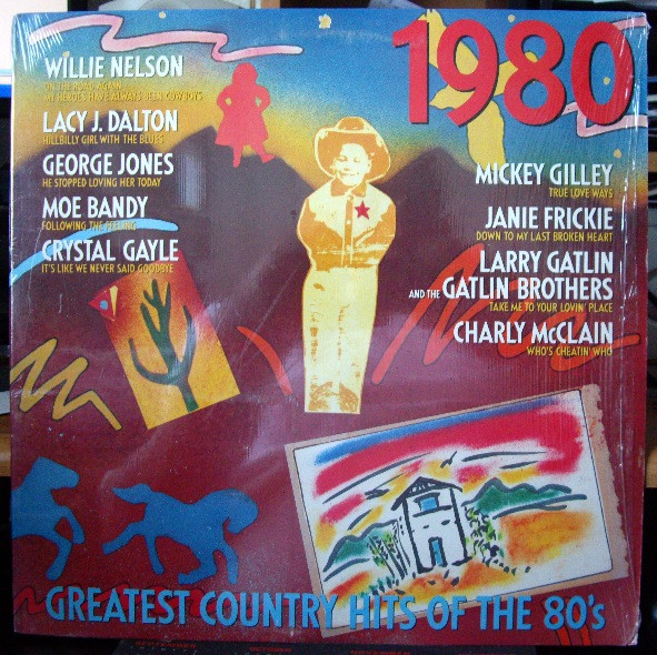 Various - Greatest Country Hits Of The 80's, 1980 (LP, Comp, Car) (Mint (M))
