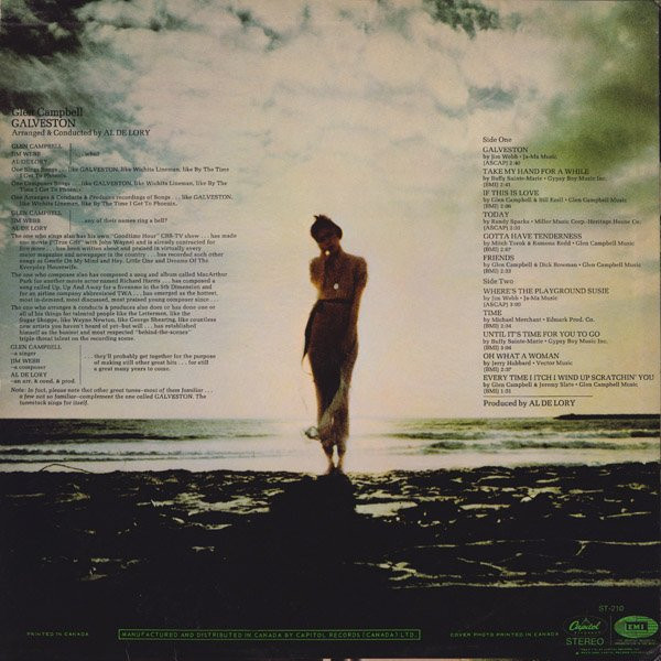 Glen Campbell - Galveston (LP, Album) (Mint (M)) - Image 2