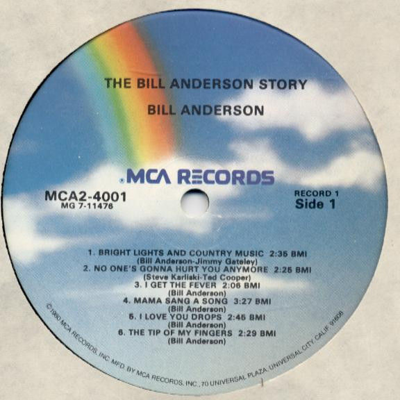 Bill Anderson (2) - The Bill Anderson Story: His Greatest Hits (2xLP, Comp, RP) (Mint (M)) - Image 2