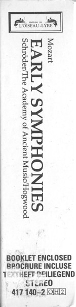 Wolfgang Amadeus Mozart - The Academy Of Ancient Music, Christopher Hogwood, Jaap Schröder - Early Symphonies 1764-1771 (2xCD, Comp + Box, RE) (Near Mint (NM or M-)) - Image 2