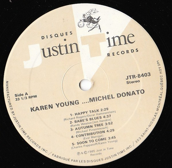 Karen Young (3) & Michel Donato - Karen Young / Michel Donato (LP, Album) (Mint (M)) - Image 3