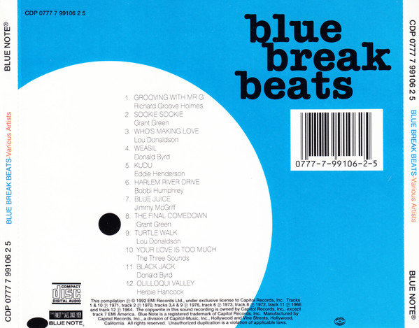 Various - Blue Break Beats (CD, Comp) (Near Mint (NM or M-)) - Image 2