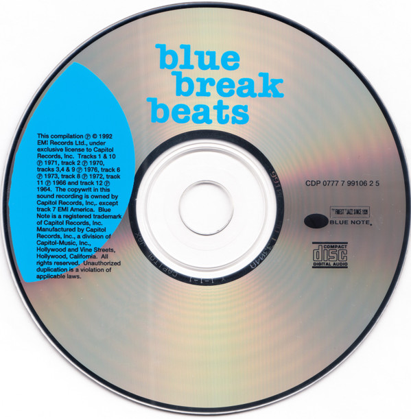 Various - Blue Break Beats (CD, Comp) (Near Mint (NM or M-)) - Image 3