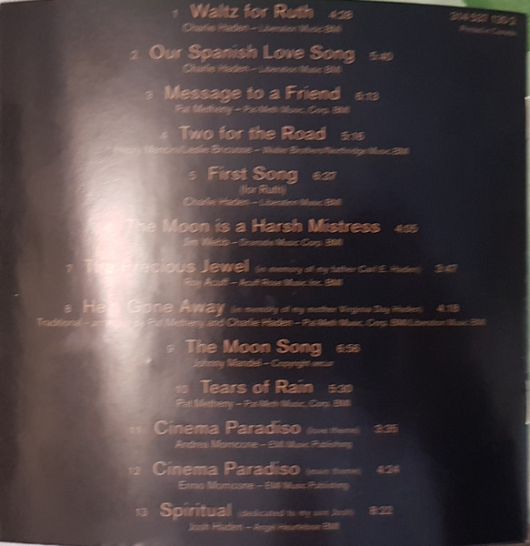 Charlie Haden & Pat Metheny - Beyond The Missouri Sky: (Short Stories) (CD, Album) (Near Mint (NM or M-)) - Image 4