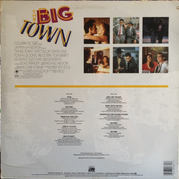 Various - The Big Town (Original Motion Picture Soundtrack) (LP, Comp) (Mint (M)) - Image 2