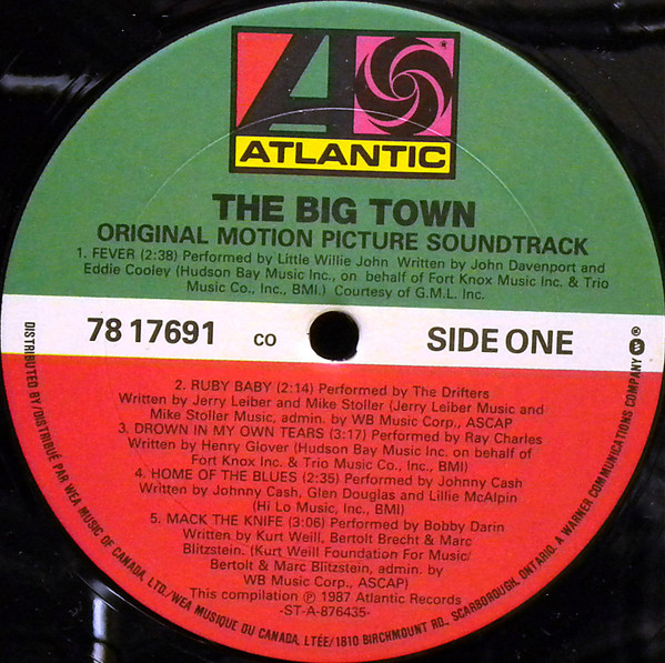 Various - The Big Town (Original Motion Picture Soundtrack) (LP, Comp) (Mint (M)) - Image 3