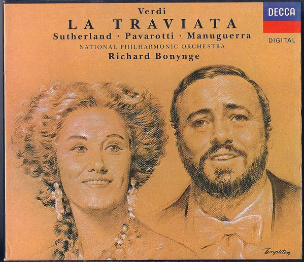 Giuseppe Verdi, Joan Sutherland, Luciano Pavarotti, Matteo Manuguerra, National Philharmonic Orchestra, Richard Bonynge - La Traviata (2xCD + Box, RE) (Near Mint (NM or M-))