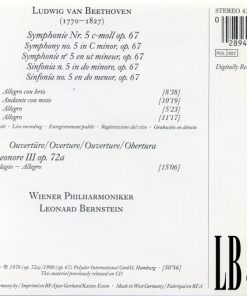 Alternative view of Ludwig van Beethoven · Wiener Philharmoniker / Leonard Bernstein - Symphonie Nr. 5 / Ouvertüre »Leonore III« (CD, Ltd, RE) (Near Mint (NM or M-))