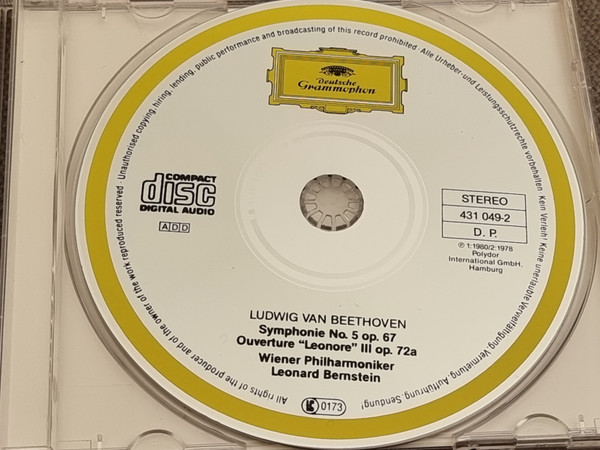 Ludwig van Beethoven · Wiener Philharmoniker / Leonard Bernstein - Symphonie Nr. 5 / Ouvertüre »Leonore III« (CD, Ltd, RE) (Near Mint (NM or M-)) - Image 4