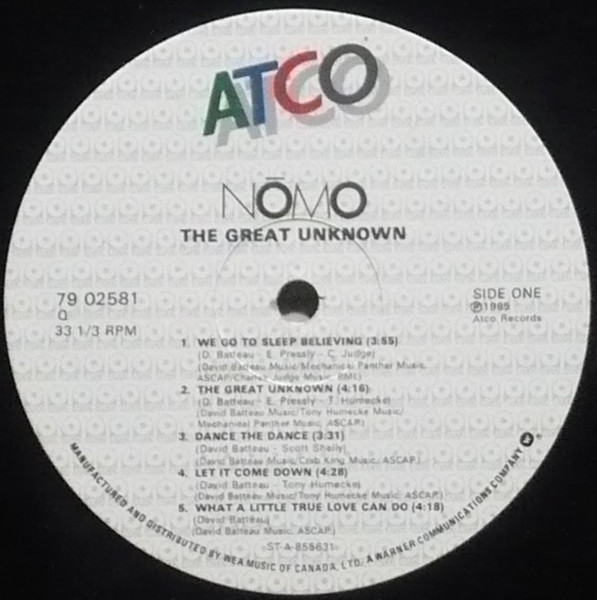 Nómo (2) - The Great Unknown (LP, Album) (Mint (M)) - Image 3