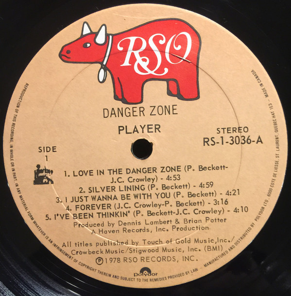 Player (4) - Danger Zone (LP, Album) (Mint (M)) - Image 3
