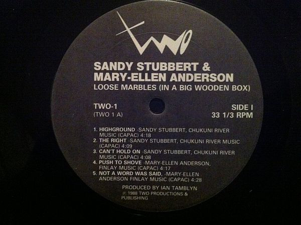 Sandy Stubbert & Mary-Ellen Anderson - Loose Marbles In A Big Wooden Box (LP, Album) (Mint (M)) - Image 3