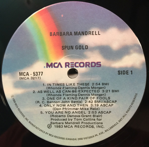 Barbara Mandrell - Spun Gold (LP, Album) (Mint (M)) - Image 3
