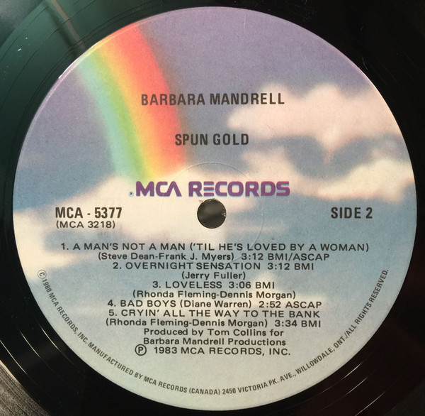 Barbara Mandrell - Spun Gold (LP, Album) (Mint (M)) - Image 4