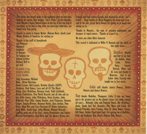 Blackie and The Rodeo Kings - Let's Frolic Again (CD, Album, Dig) (Near Mint (NM or M-)) - Image 5