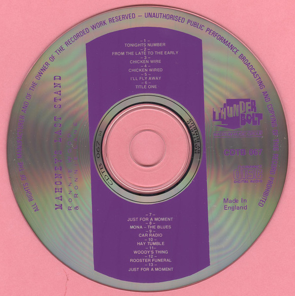 Ron Wood & Ronnie Lane - Mahoney's Last Stand (CD, Album) (Near Mint (NM or M-)) - Image 3