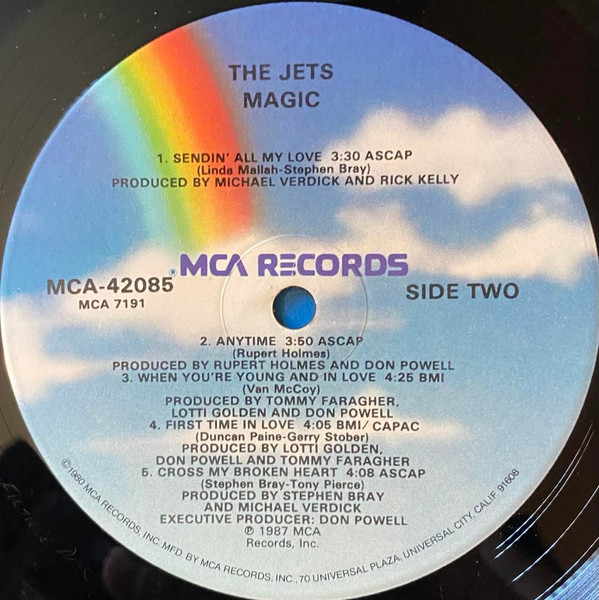 The Jets - Magic (LP, Album, Glo) (Mint (M)) - Image 4