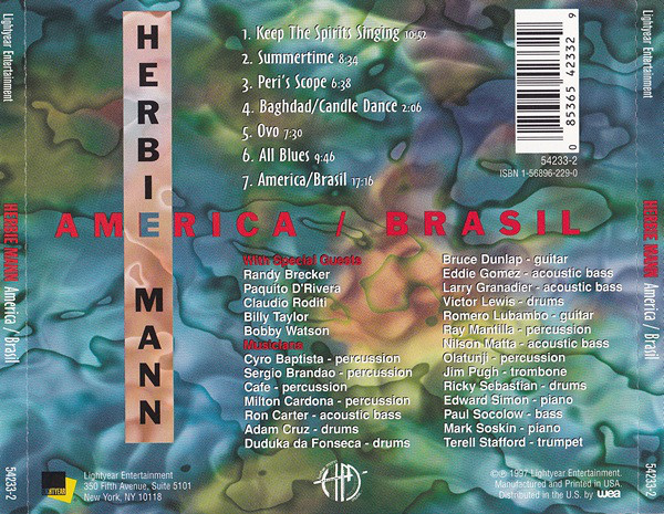 Herbie Mann - America / Brasil (CD) (Near Mint (NM or M-)) - Image 2