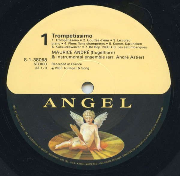 Maurice André - Trompetissimo - Virtuoso Showpieces From The Swiss Alps (LP, Album) (Mint (M)) - Image 3