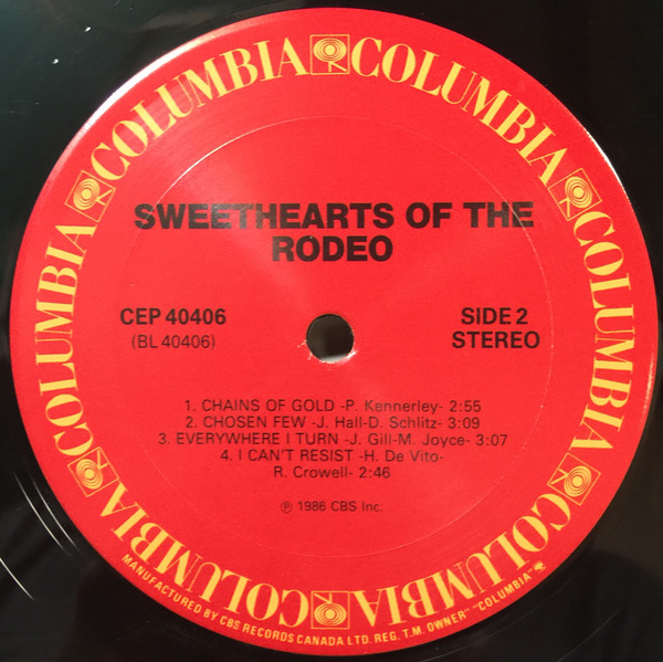 Sweethearts Of The Rodeo - Sweethearts Of The Rodeo (LP, Album) (Mint (M)) - Image 4