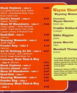 Alternative view of Wayne Shorter - Wayning Moments (CD, Album, RE) (Mint (M))