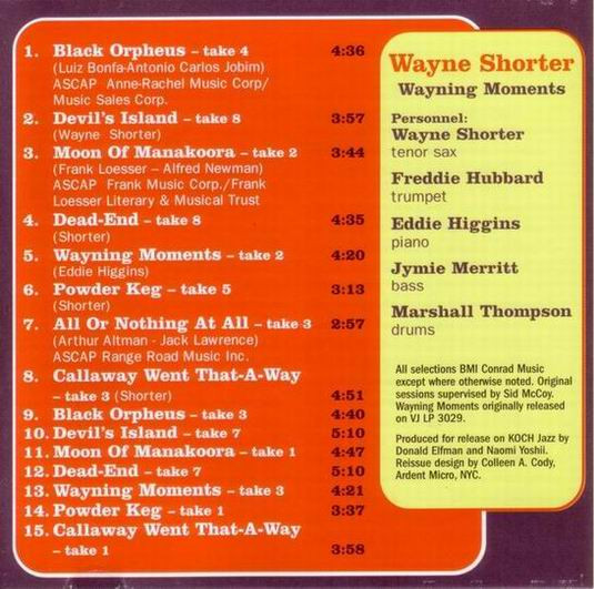 Wayne Shorter - Wayning Moments (CD, Album, RE) (Mint (M)) - Image 2