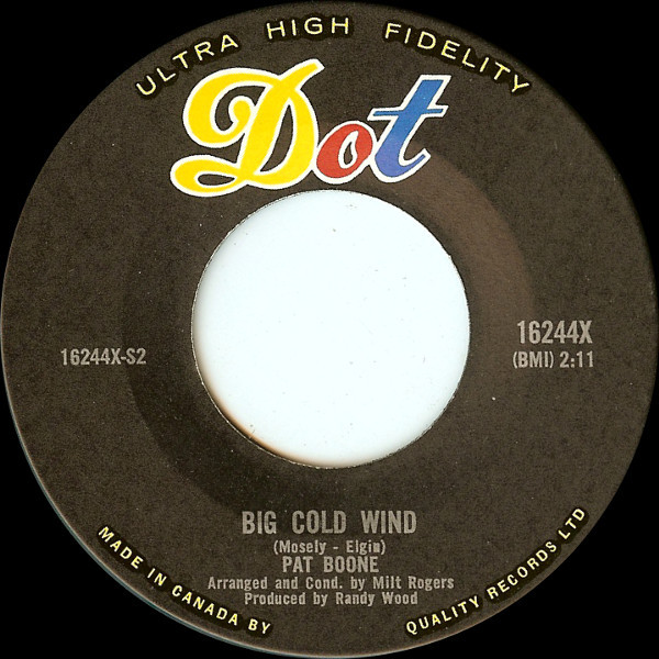 Pat Boone - Big Cold Wind / That's My Desire (7", Single) (Near Mint (NM or M-))