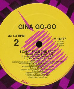 Alternative view of Gina Go-Go - I Can't Face The Fact (12") (Mint (M))