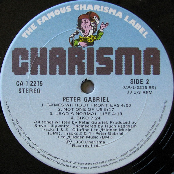 Peter Gabriel - Peter Gabriel (LP, Album) (Mint (M)) - Image 5