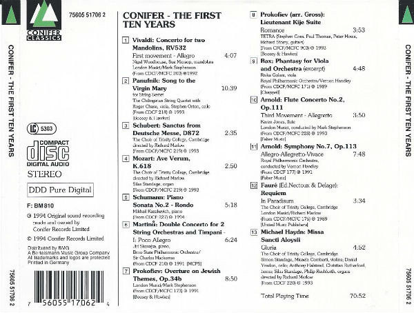 Various - Conifer - The First Ten Years (CD, Comp) (Near Mint (NM or M-)) - Image 2