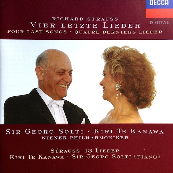 Richard Strauss - Kiri Te Kanawa, Wiener Philharmoniker, Georg Solti - Four Last Songs / Thirteen Songs With Piano Accompaniment (CD, Album) (Near Mint (NM or M-))