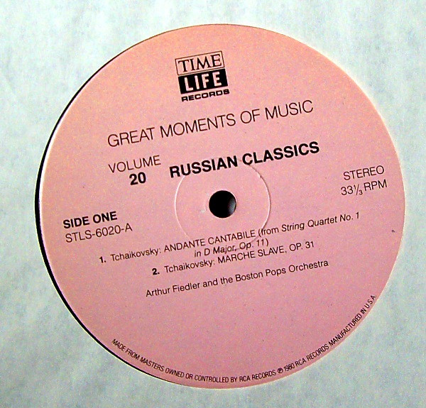 Arthur Fiedler And Boston Pops Orchestra - Great Moments Of Music Volume 20: Russian Classics (LP, Comp) (Mint (M)) - Image 3
